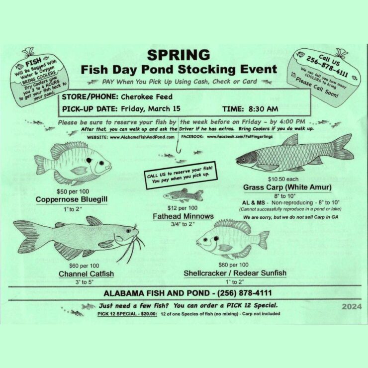 Alabama Fish and Pond Visits Ball Ground